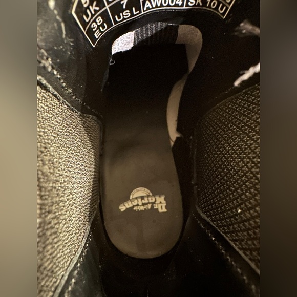 Dr Martens Quad Chelsea Boots Womens US 7 White Leather Chunky Lug Platform 2976 - Picture 11 of 11